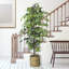 Ficus artificiel 72 po dans un panier