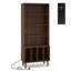 Tall Vinyl Record Storage Cabinet with Open Shelves, Multi-Shelf Bookcase Display Rack with Legs for Living Room, Home Office
