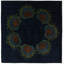 Tapis carré bleu marine Otto