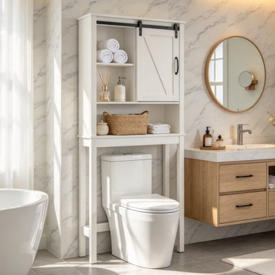 Freestanding Over the Toilet Storage