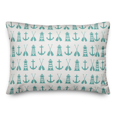  Housse et insert de coussin rectangulaire Nautical