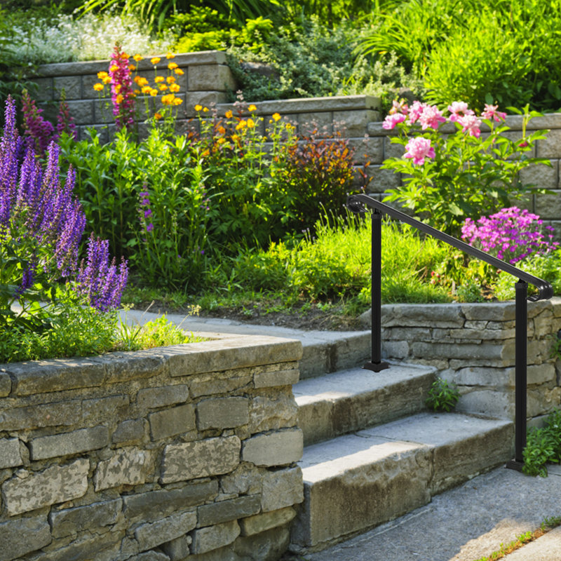 Rampe d'escalier en métal, H 37,5 po x l 55,1 po x P 5,3 po