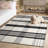 Striped Kilim 902 Hand Loomed 80% Wool; 20% Cotton Plaid Rug-1762652075