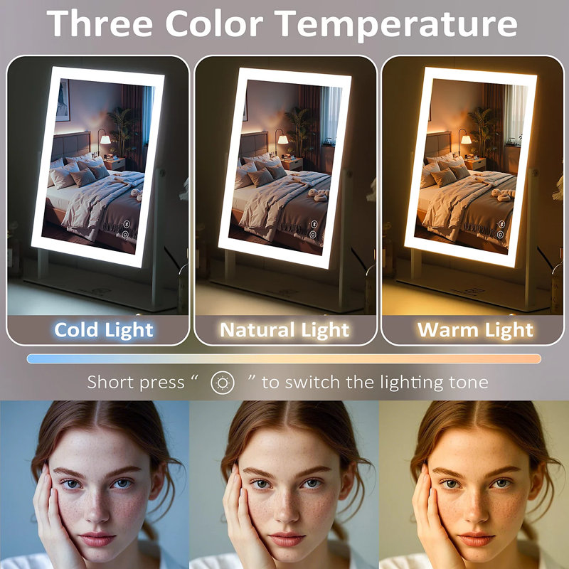 Aluminium Rectangle Mirror, 35.56 cm H x 29.97 cm W