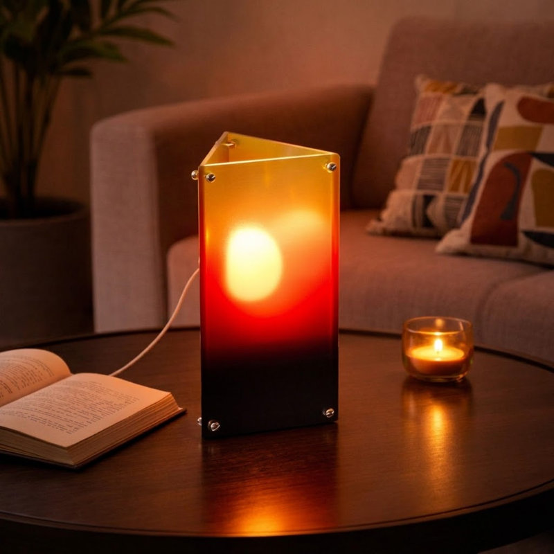 Triangle Sunrise & Sunset Dimmable Table Lamp