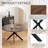 Round Wood Dining Set with Tufted Dining Chair-1180813010-1180813015