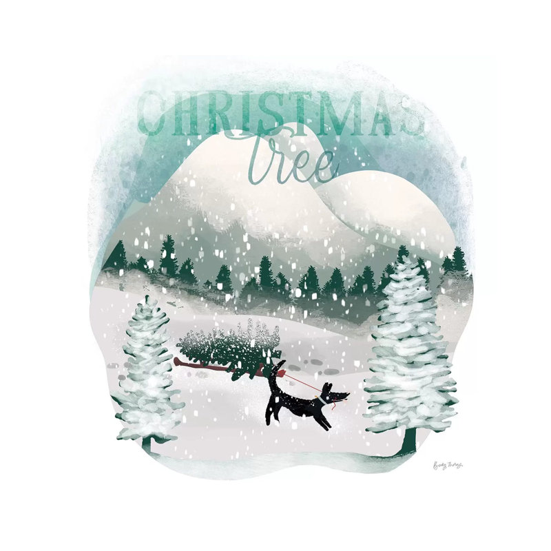 Winter Wonderland V by Becky Thorns - Wrapped Canvas Print, 30.48 cm H x 30.48 cm W