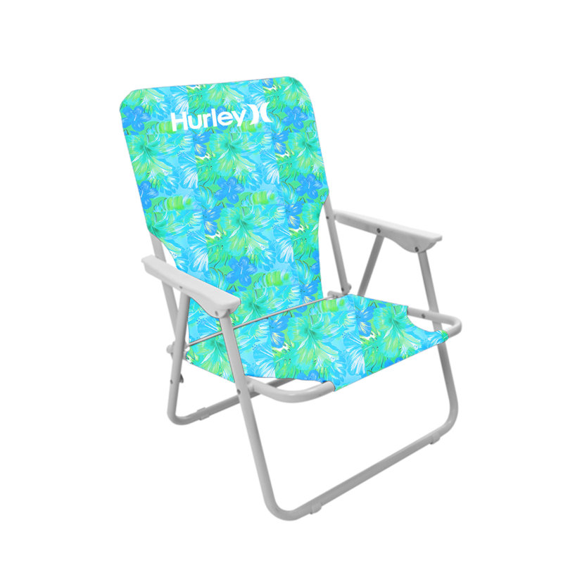 Chaise de plage Hurley, Bleu sarcelle abstrait