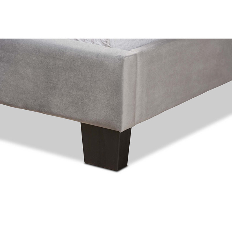 Purcellville Upholstered Standard Bed, Twin, Gray