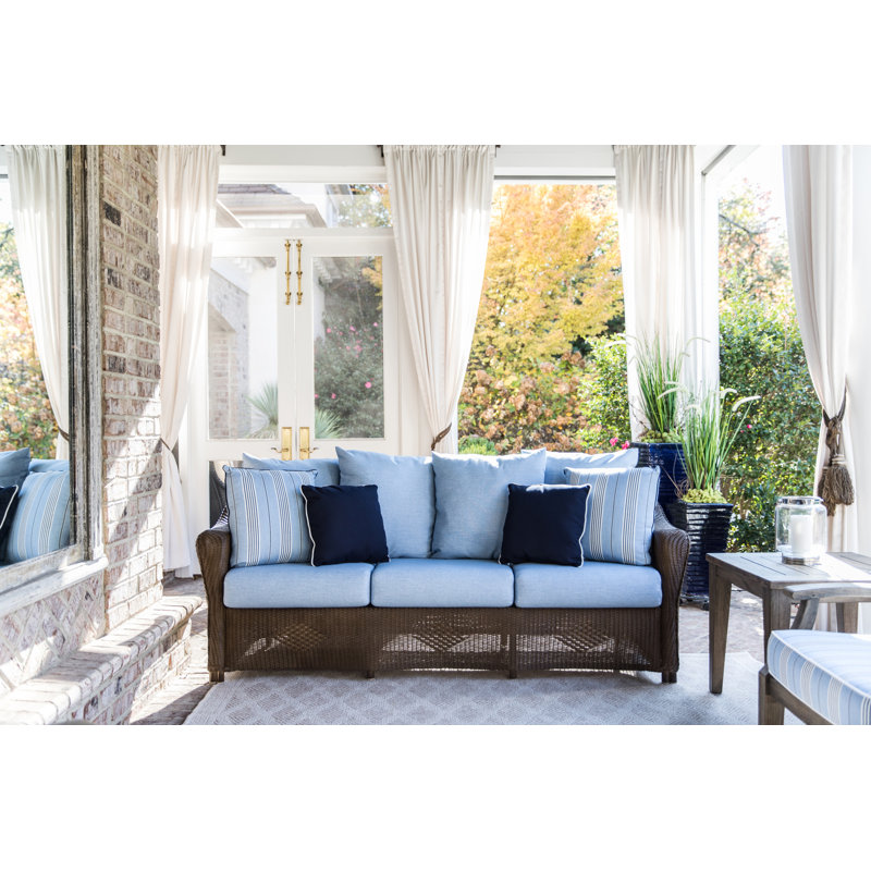 Reflections Outdoor 3 - Seat Patio Sofa, Hickory, Sandberg Pewter