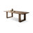 Nut-brown Rectangular Solid Wood Dining table-1992741111-1992741106