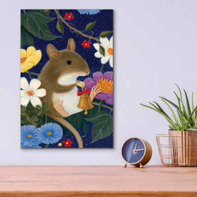 Art mural en verre 12 po x 16 po «Noah At The Ready» par Gina Matarazzo