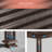 LED Light Metal Pergola with Adjustable Louvered Roof with Solar LED-104881998