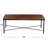 Saratoga Rustic Solid Wood and Metal Coffee Table-66103722