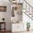 Entryway Hall Tree With Bench And Storage, 5-in-1 Farmhouse Coat Rack With 7 Hooks, Bench With Coat Rack With Storage Shelves For Hallway, Hallway, White-1954476948