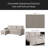 Convertible Upholstered Sectional Sofa With Pull-Out Chaise-1265860978-1265860979