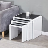 Beula Sled 3- Piece Nest Of Tables With Smooth Top For Living Room