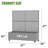 Metal Planter Box with Trellis with Wheels-1081861623-1097344964