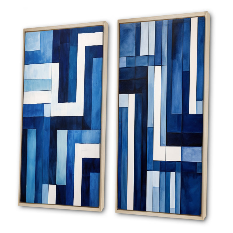 Crin - Ensemble de 2 reproductions d'art sur toile, Encadrement brun, H 28 po x l 25 po