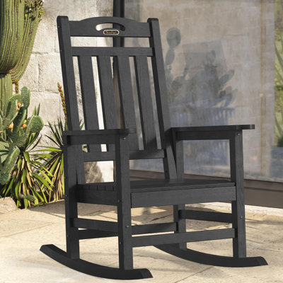 Outdoor Patio HDPE Rocking Adirondack Chair