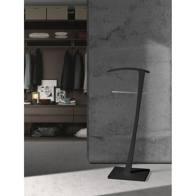Rivero Freestanding Valet Stand, Black