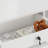 L-Shaped Solid + Manufactured Wood Reception Desk with Filing Cabinet