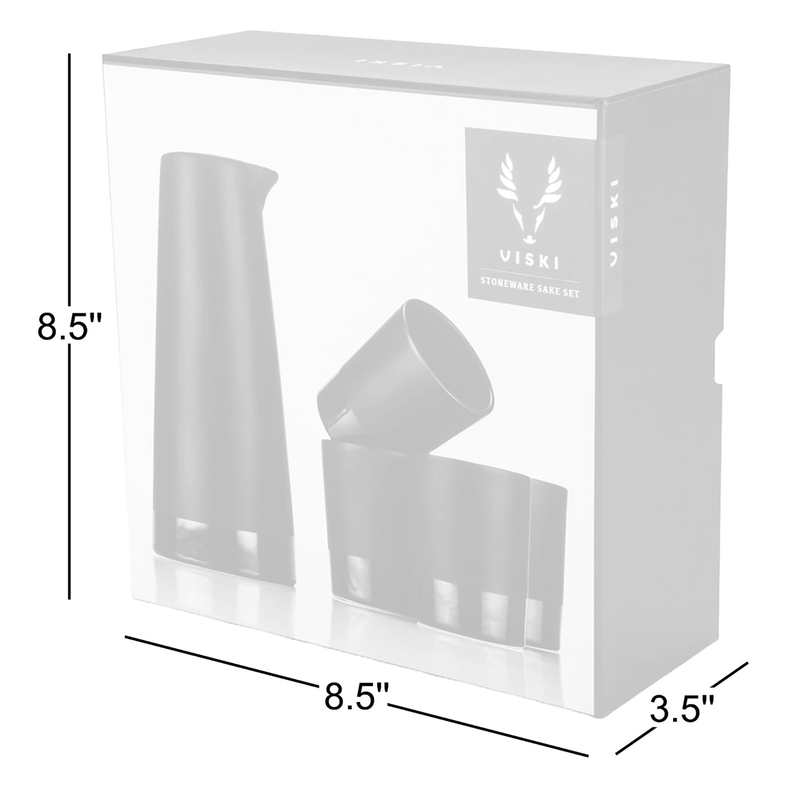 Harrison 5-Piece Stoneware Sake Set