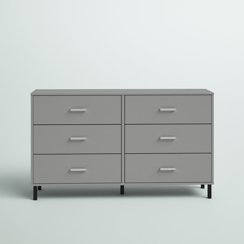 Alexei 58.5'' W 6 - Drawer Dresser, Gray