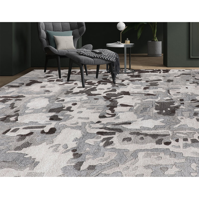Abstract Area Rug, Rectangle 3'10" x 5'11"