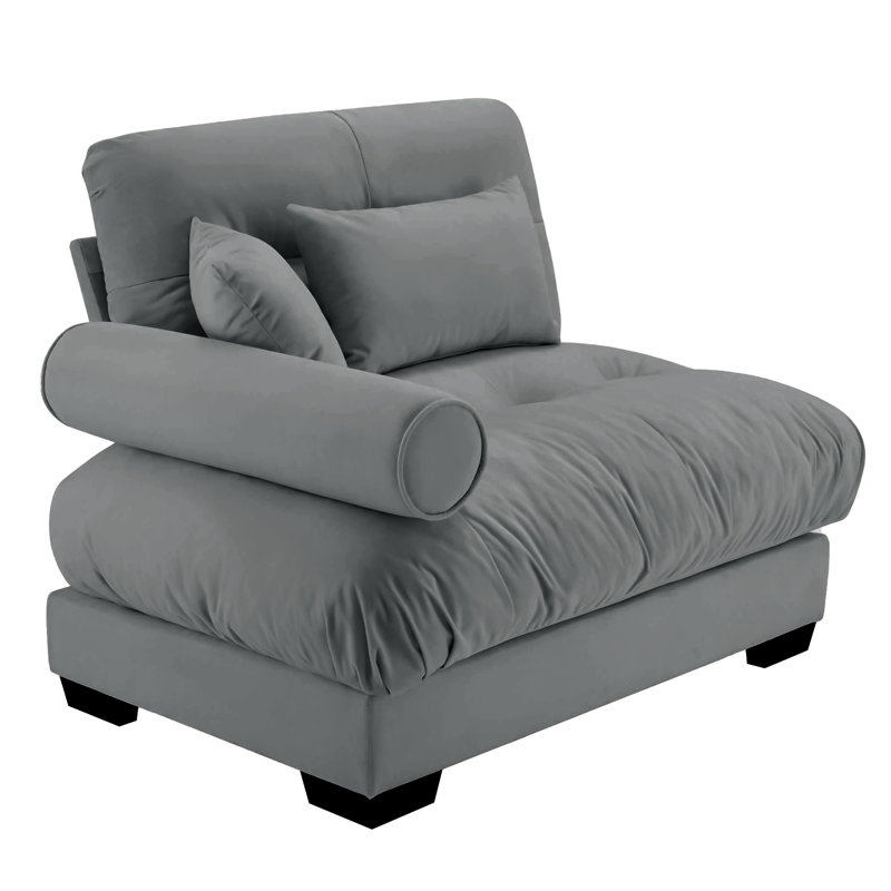 Milano Sofa LSF W/3 Pillows - Gray, Gray