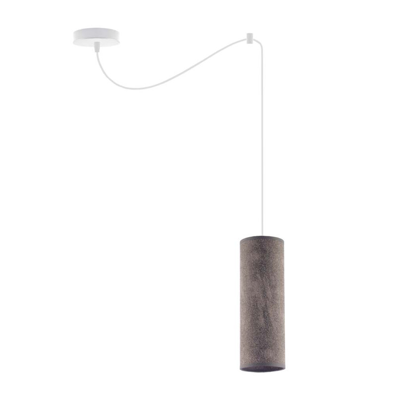 Konigstein 1 - Light Single;Cylinder Pendant, Brown, White