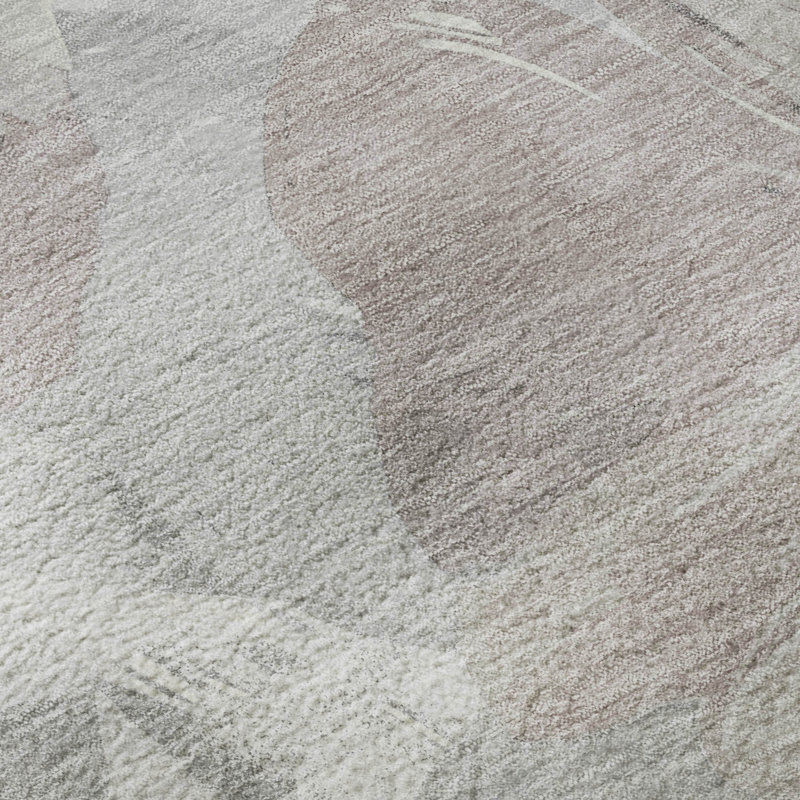 Premium Machine Washable Harjo AMF1554 Floral Rug, Round 8'