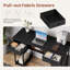Bureau d'ordinateur 48 pouces avec tiroir de rangement en tissu et tablettes Ovidia-1988212339
