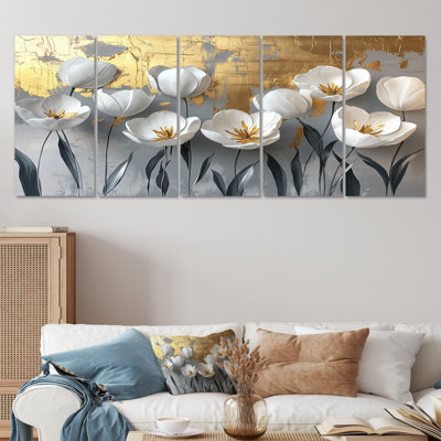 «Gautreau - Tulips», art mural traditionnel sur toile