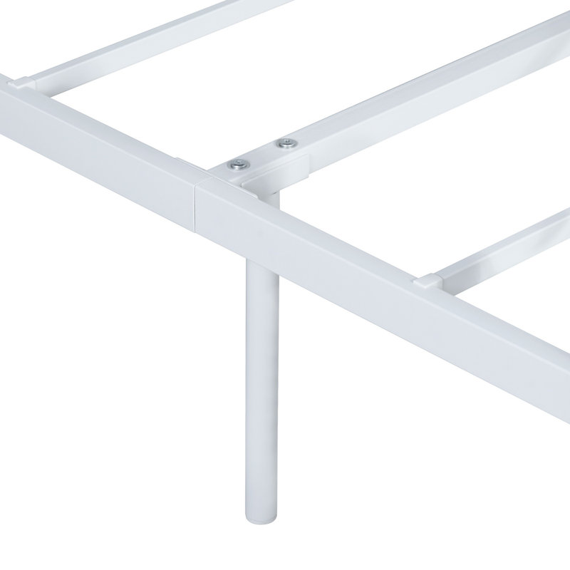 Claribel Metal UK Single - DE 90 X 190 Cm, English UK Single (90cm x 190 cm), White