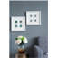 Boîte murale décorative 15,57 x 1,2 x 15,7 po S / 2