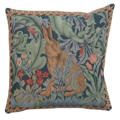 Floral Cotton Blend Pillow Cover