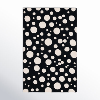 Kavika Black Ivory Hand-Woven Rug
