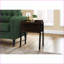 Table basse en stratifié brun foncé avec casier de rangement, table d'appoint 2 niveaux peu encombrante pour le salon, la chambre à coucher-1366950473