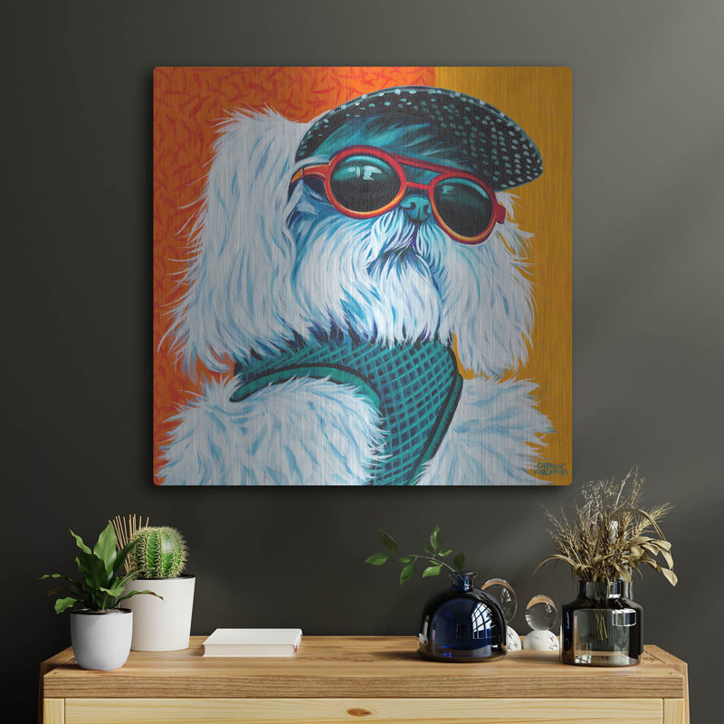 «Cute Pups IV» par Carolee Vitaletti, H 24 po x l 24 po