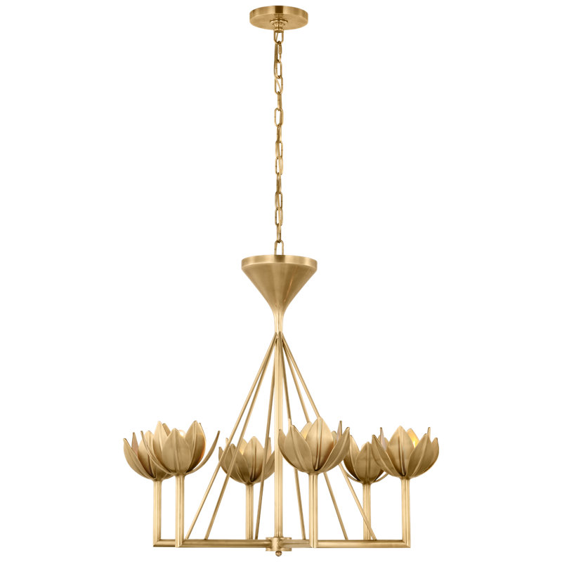 Alberto 6 - Light Chandelier, 27" H x 28.75" W x 28.75" D