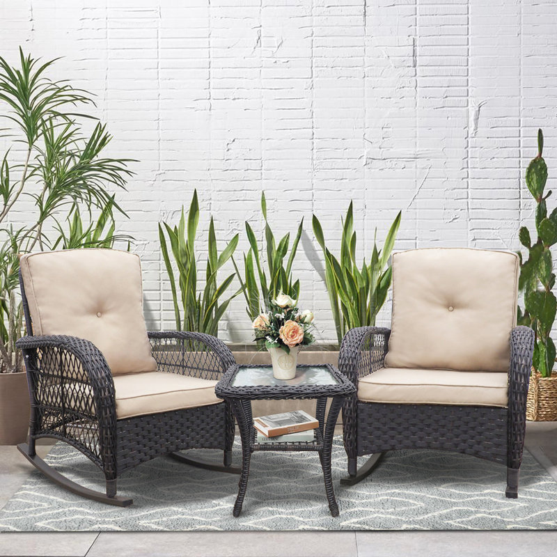 Wicker Outdoor Chair, White
