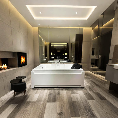 Baignoire à jets pour 2 personnes 73 po x 48 po, hydromassage, bonde gauche, acrylique, 8 jets d'eau, imperméable, douche à main escamotable, blanc brillant, forme rectangulaire, baignoire pour 2 personnes avec finition polie