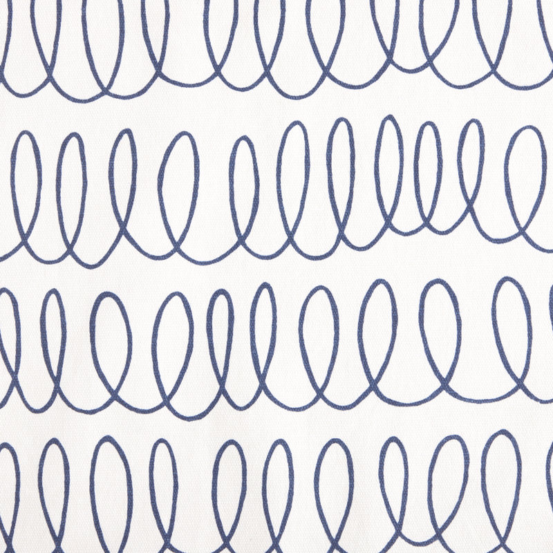 Loop And Dot 100% Cotton Square, Blue/White
