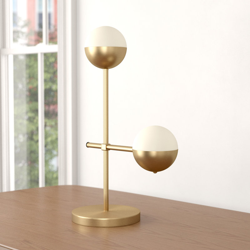 Lampe 27 po en bronze brossé, Oui