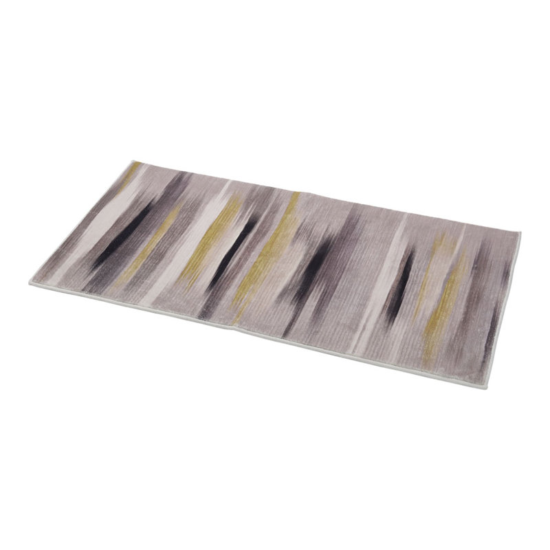 Geometric Shapes Faux Sheepskin 60cm X 120cm Area Rug