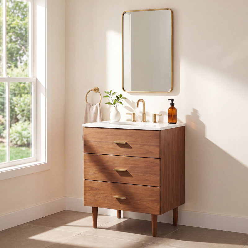 Dondi 24" W x 22" D x 34" H Single Bathroom Vanity