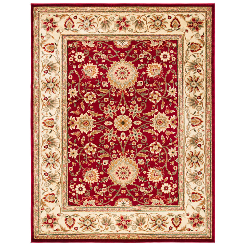 Lyndhurst Oriental Area Rug, Red/Ivory, Rectangle 122 x 183 cm