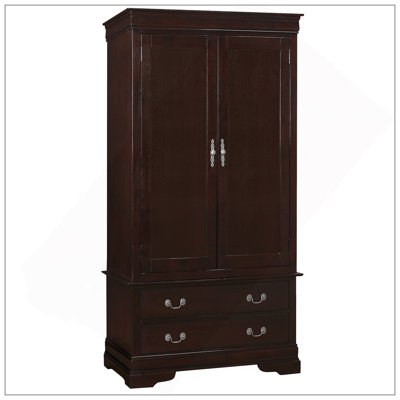 Elegant Cappuccino Storage Armoire