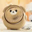 Kondieu chien mignon mini ventilateur USB chargeant trois ventilateurs de poche à angle réglable-129711330
